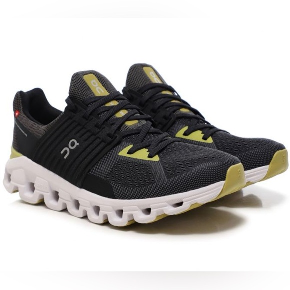 On Running Cloudswift Magnet black/citron Mens 14 Running Shoes
